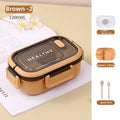 Ljojo 3 Grid Fruit Cartoon Lunch Box for Kids, Multi-function Organizer