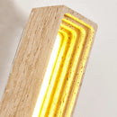 Ljojo LED Wall Lamps: Yellow Stone Background, Modern Decorative Light for Living Room