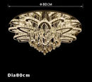 Ljojo LED Crystal Chandelier for Foyer Living Room Decoration