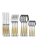 Ljojo 16-Piece Stainless Steel Cutlery Set - Knife Fork Spoon