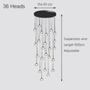 Water Drop LED Pendant Chandelier Bedroom Lamp by Ljojo