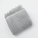 Ljojo Luxury Caramel Knitted Throw Blanket with Wave Tassels