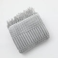 Ljojo Lightweight Knitted Throw Blanket with Tassels