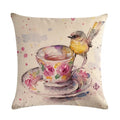 Animal Print Linen Pillowcase by Ljojo - Home Decor Cushion Cover