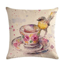 Animal Print Linen Pillowcase by Ljojo - Home Decor Cushion Cover