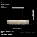 Nordic Postmodern Art Chandelier Luxury Tassel Designer LED Decorative Lamps by Ljojo