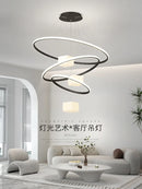Ljojo LED Chandelier for Living Room Kitchen Indoor Lighting - Modern White Lustres Chandeliers