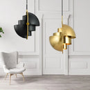 Ljojo Modern Art Chandelier in Gold, Silver, Black, or White for Dining or Bar