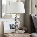 Crystal Glass Ball Table Lamp Modern Bubble Light Reading Bedroom Art - Ljojo