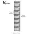 Ljojo™ Over the Door Shoe Organizer with Large Mesh Pockets
