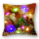 Christmas Santa LED Light Pillowcase for Home Decor, 45x45cm - Ljojo