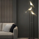 Scandinavian Designer LED Floor Lamp with Bird Illumination Table Desk Light for Bedroom Living Room by Ljojo