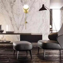 Ljojo Modern Marble Wall Lamp LED Minimalist Indoor Lighting Fixture for Living Room Bedroom Dining