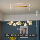 Ljojo LED Glass Ball Chandelier with Remote Control Home Decoration Indoor Lighting