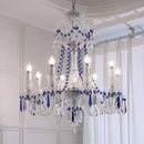 K9 Crystal Chandelier Pendant Light - Elegant White E14 LED Luxury Home Decor by Ljojo