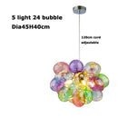 Nordic Glass Ball Chandelier for Dining Room and Bedroom Decor by Ljojo