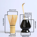Ljojo Matcha Tea Set Bamboo Whisk Scoop Ceramics Bowl Handmade Ceremony Tool