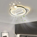 Ljojo Luxury Bladeless Ceiling Fan Light for Master Bedroom - Silent Vaneless Design