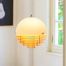 Nordic Simple Orange Sunset Glass Dining Room Pendant Lights by Ljojo - Creative Study Decor Hanging Lamps