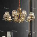 Ljojo Luxury Crystal LED Chandelier Pendant Light for Living Room Dining Room Elegant Ceiling Lighting
