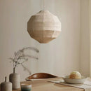 Japanese-style Fabric Pendant Light for Living Room by Ljojo - Elegant Wabi Sabi Hanging Lamp