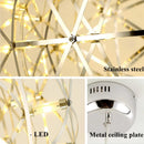 LED Pendant Light Dandelion Art Ball Nordic Spherical Chandelier for Bedroom Living Room by Ljojo