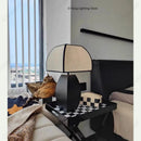 LED Fabric Lampshade Table Lamp Ljojo - Stylish Decorative Lighting with Bulbs
