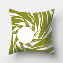 Army Green Geometric Printed Pillowcase by Ljojo for Living Room and Bedroom Decor