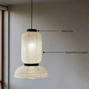 Chinese Paper Lantern Chandelier LED Light Fixture by Ljojo - Handmade Art Decor for Bedroom & Dining Room