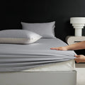 Ljojo Luxury Cotton Fitted Sheet for Hot Sleepers - Moisture-Wicking Mattress Cover