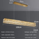 Ljojo Luxury Crystal LED Pendant Lights - Modern Steel Suspend Lamp Fixtures