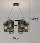 Ljojo Modern Black U-shaped LED Pendant Chandelier for Elegant Home Décor