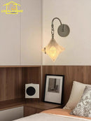LED E27 Glass Lampshade Star Wall Lamp | French Medieval Style by Ljojo