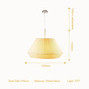 Nordic Pleated Cloth Pendant Lamp for Dining Room - Creative Chandelier Lighting by Ljojo