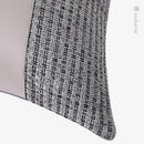 Ljojo Light Luxury Orange Gray Leather Stitching Square Pillow