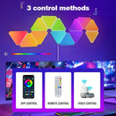 LED Triangular Quantum Lamp RGB Smart Tuya APP Sound Pickup Rhythm Atmosphere Light for Game Room by Ljojo