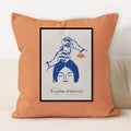 Ljojo Line Art Coffee Cushion Cover for Home & Car Decor