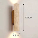 Travertine Stone Wall Lamp Sconce Light E27 Bulb for Living Room Bedroom by Ljojo