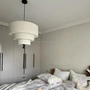 Nordic Minimalist Wabi Sabi Fabric Pendant Light Chandelier for Living Dining Room Bedroom by Ljojo
