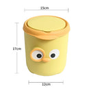 Ljojo Mini Desktop Trash Can with Lid for Office and Home