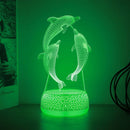 3D Dolphin Night Light - Warm LED for Bedroom and Living Room Decor, Ideal Gift by Ljojo