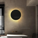 Modern Round Wall Lamp LED Eclipse Light for Bedroom Living Room Hallway Sconce by Ljojo
