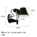LED Vintage Folding Wall Lamp Creative Bedroom Chandelier by Ljojo