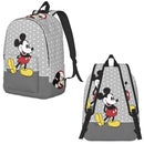 Ljojo Mickey Mouse Canvas Backpack: Large Capacity School Bag for Kids