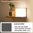 LED Wall Lamp Modern Nordic Solid Wood Light Fixture by Ljojo for Bedroom Living Room Balcony