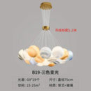 Ljojo Magic Bean Nordic Cream Chandelier - Modern Bedroom Lighting