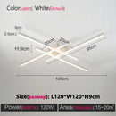 Modern Black Ceiling Lamp Nordic Long Strip Living Room Bedroom Restaurant Home Decoration Indoor Lighting by Ljojo