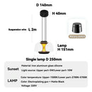 Modern Glass Pendant Lights for Bedroom Dining Room by Ljojo - Stylish Night Lighting Décor
