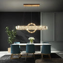 Ljojo Minimalist Crystal Pendant Light - Premium Italian Villa Hanging Fixture