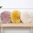 Ljojo 3D Sunflower Velvet Cushion Cover: Handmade Small Daisy Flower Throw Pillow